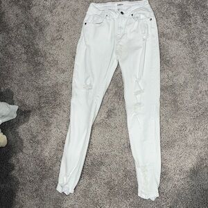 White jeans